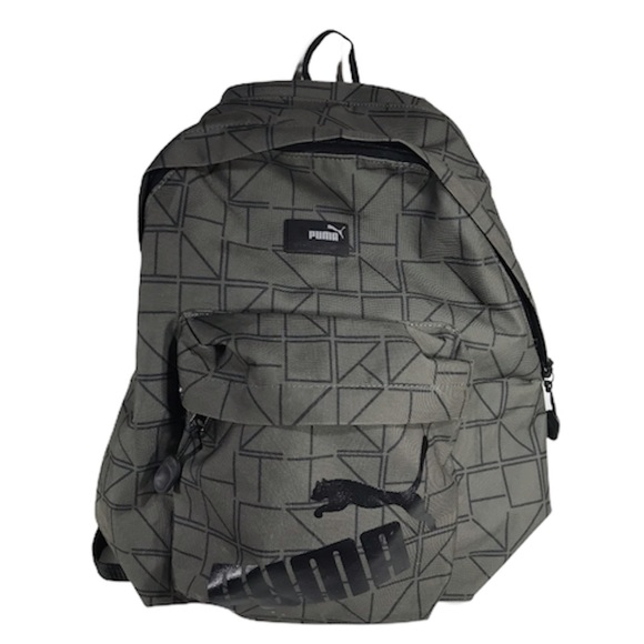 Puma Other - Puma Green Geometric Canvas Laptop School Backpack